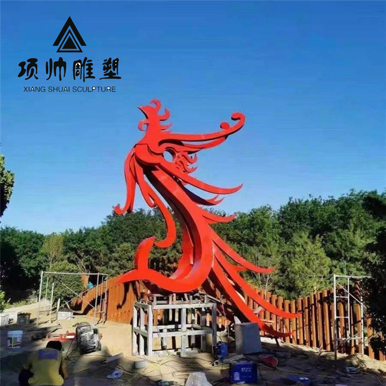 造型户外景观不锈钢凤凰彩钢雕塑不锈钢雕塑厂家
