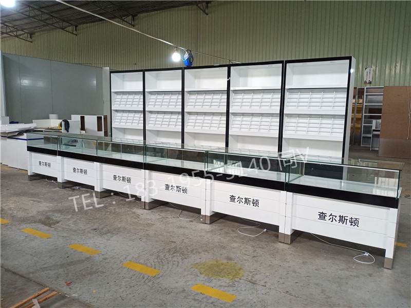 甘肃嘉峪关飞科剃须刀玻璃柜/眼镜店展示柜眼镜柜台图片大全