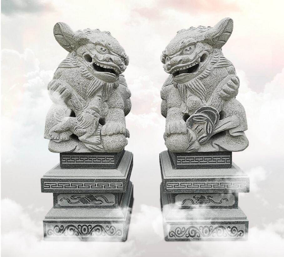 厂家批发石狮子 景区广场摆件石雕狮子 威武凶猛神兽
