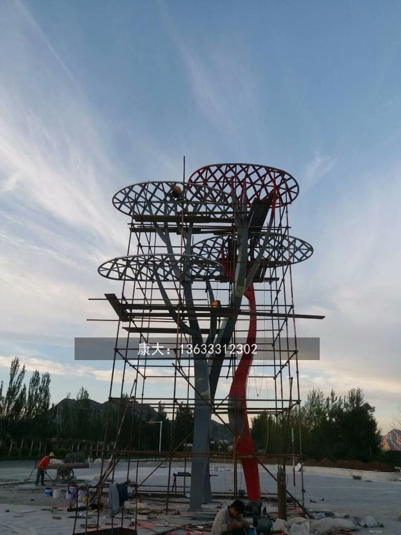 康大园林不锈钢树广场小品景观商业街雕塑装饰雕塑间外建筑设计图片