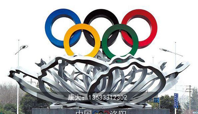 康大雕塑不锈钢铁艺剪纸跑步奥运雕塑摆件商业街美陈