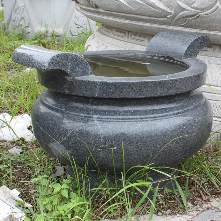 芝麻黑石雕香炉 祠堂宗祠寺庙香炉定制 福建石雕香炉  价格: ￥7,500