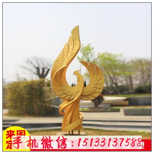 黑龙江不锈钢凤凰雕塑润景雕塑不锈钢雕塑制作经验