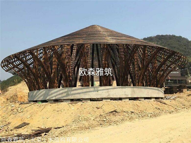 异形竹艺建筑编制竹棚架异形竹建筑设计异形竹建筑定制