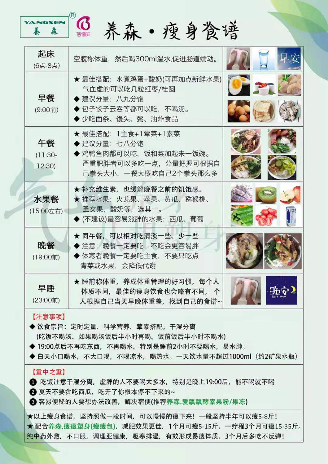 养森瘦瘦包 不配合饮食不按食谱 能瘦吗