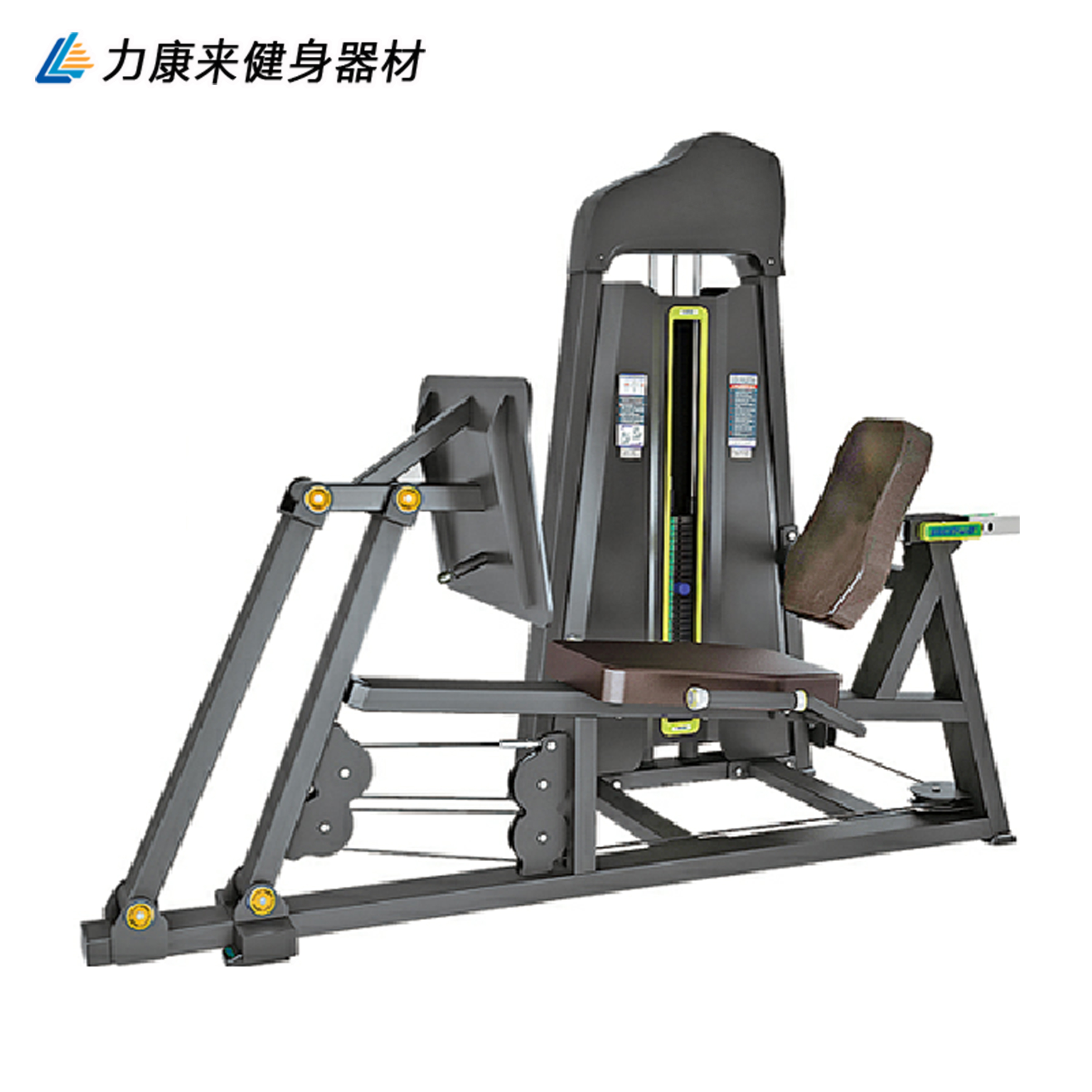 力康来坐式蹬腿训练器 健身房专用健身器材 必确系列