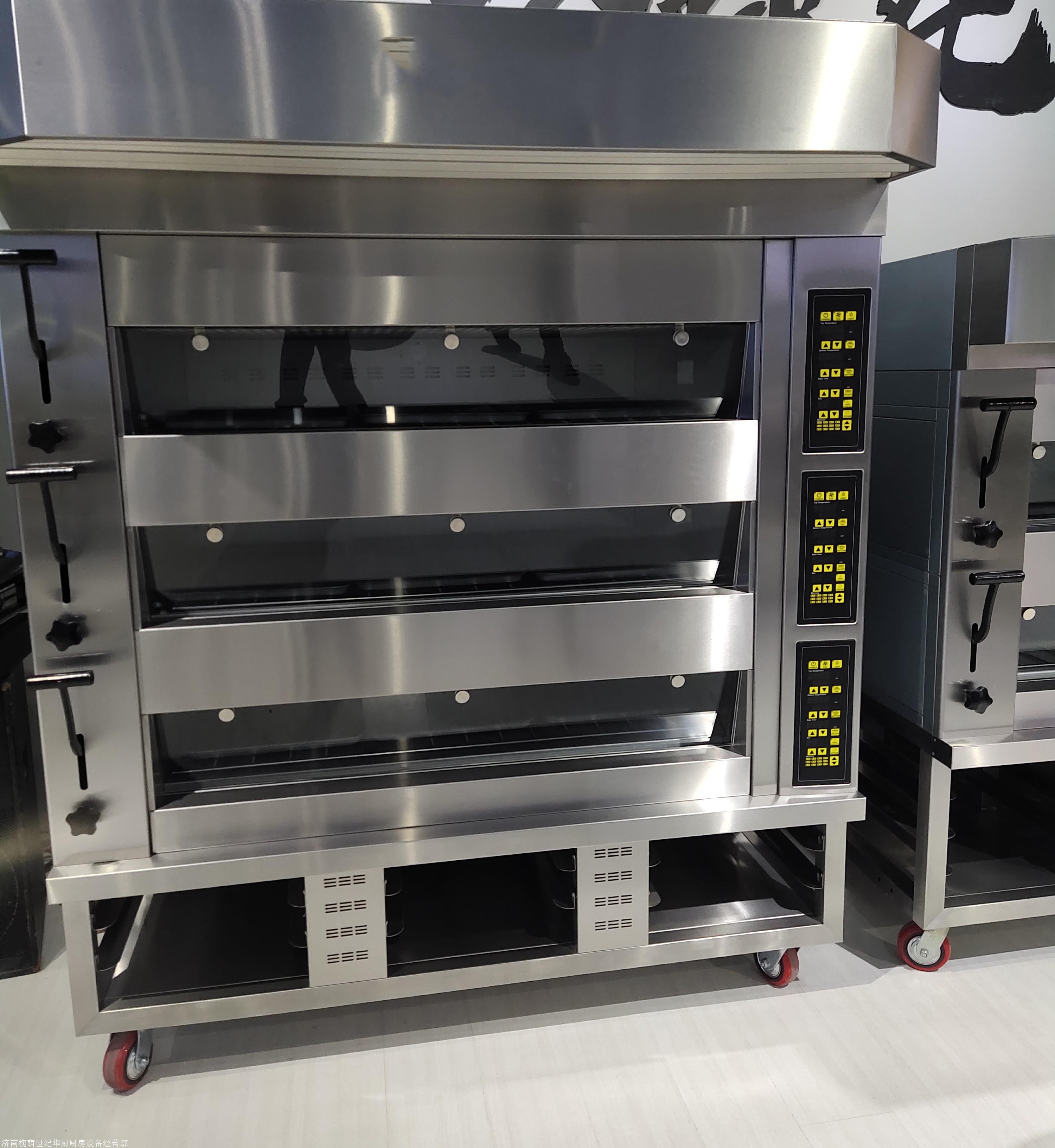 大功率电烤箱 商用大型燃气烤箱 新型节能电烤炉3层6盘 2层4盘