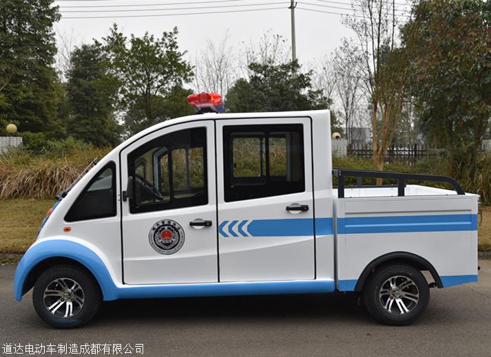 4-5人带门带货斗皮卡巡逻车 电动巡逻车厂家定制