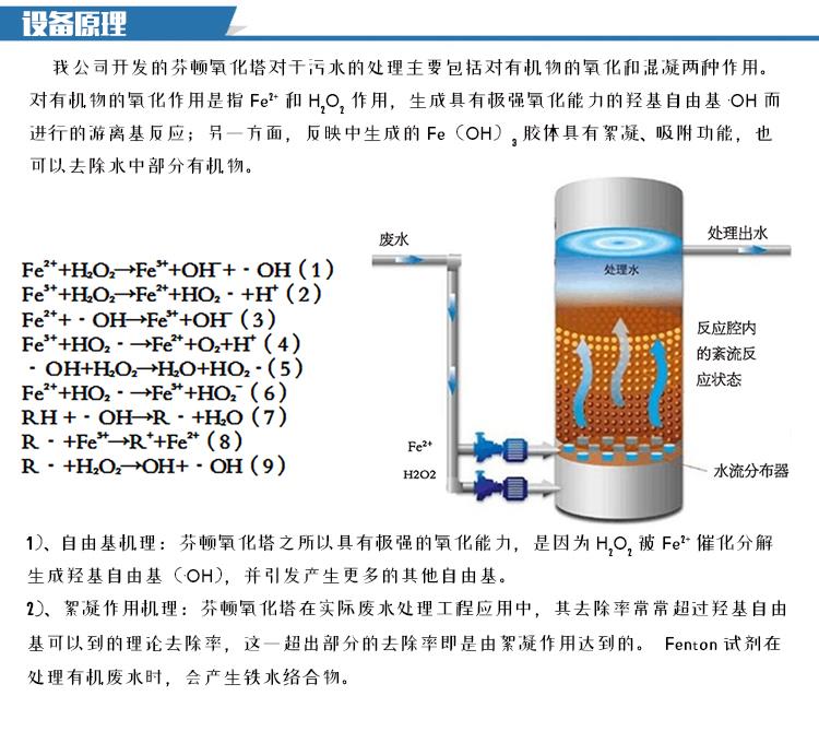 谭福环保 芬顿反应装置 染料类废水处理装置 厂家直销