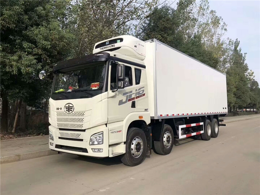 解放j6h前四后八冷藏车 9.6米长途冷链物流运输车 可分期送车上门