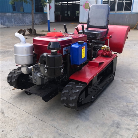 小型农用履带式旋耕机 乘坐式高效率开沟施肥一体机