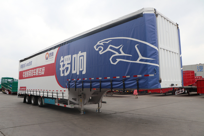 锣响厢式运输半挂车 13.75厢式车 锣响半挂车