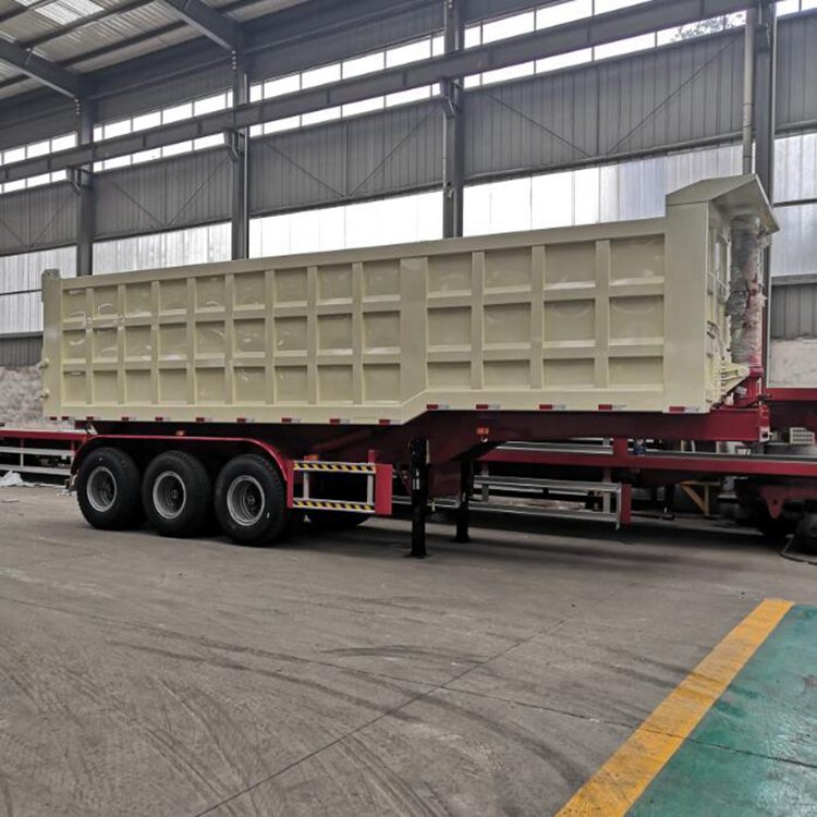 3米后翻自卸半挂车订做 10.5米半挂侧翻后翻自卸好