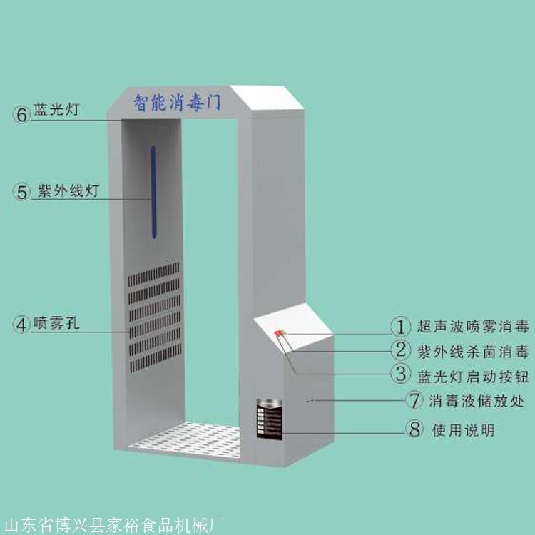 立式智能雾化消毒门售楼处自动感应雾化消毒通道消毒门生产厂家