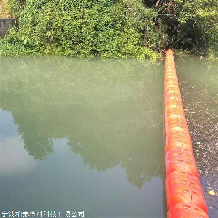 拦污浮筒,水电站拦污排,水库河道拦污设备浮体警示浮筒,塑料浮标,海上