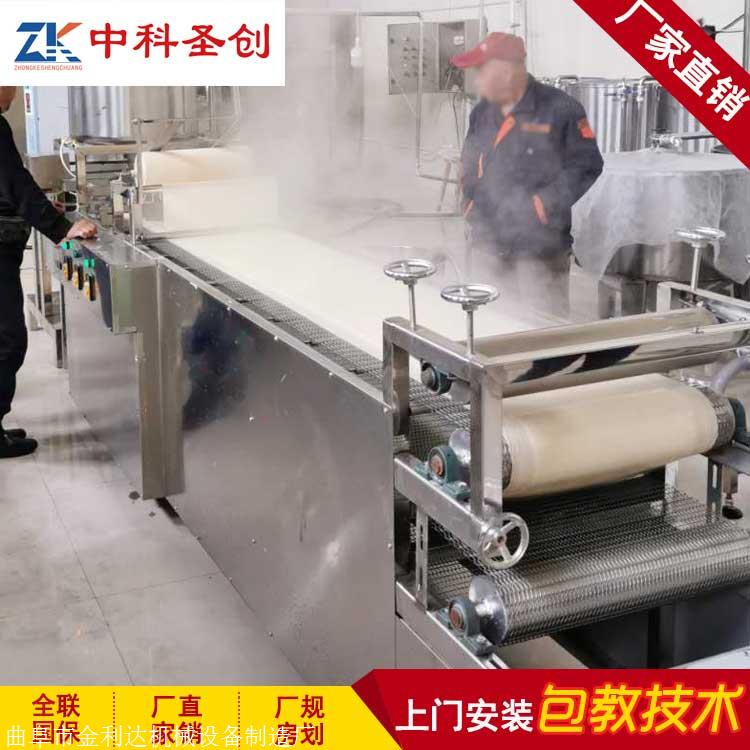 包教配方中科豆腐皮机器商用 辽源自动干豆腐机 干豆腐机可试机