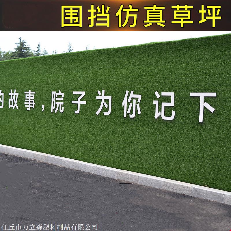 墙面草坪 泽普人工草坪围挡 万立森as88 建造工地围挡草坪