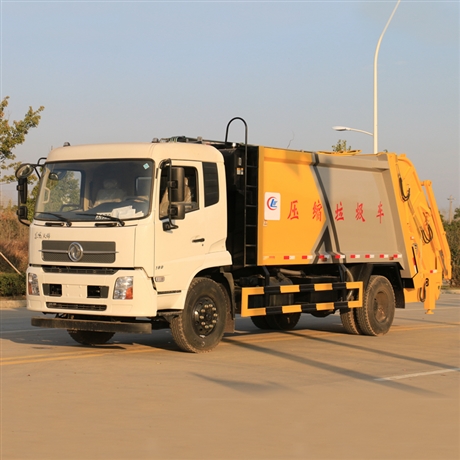 小型环卫压缩车,压缩式垃圾车蓝牌