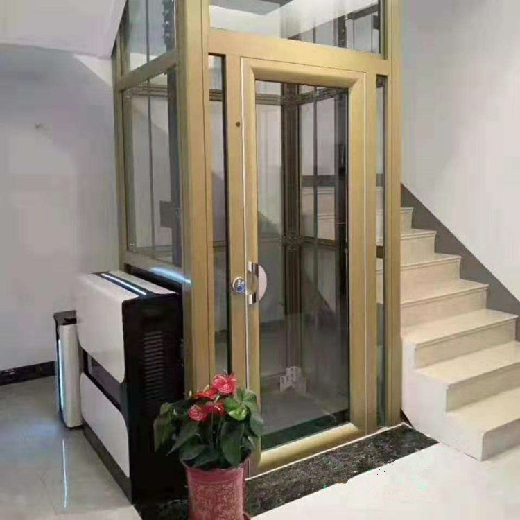 昆明二三层家用电梯 小型复式阁楼二三层 家用别墅观光电梯