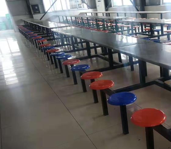 南昌连体食堂餐座椅    工厂食堂餐桌椅