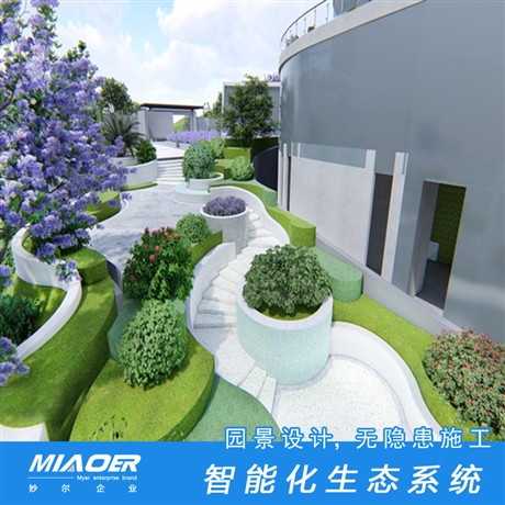 厂房别墅庭院绿化设计 庭院景观工程公司乔木栽植