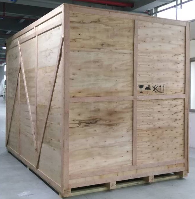 物流木箱安装出口标示松木周转手动方便