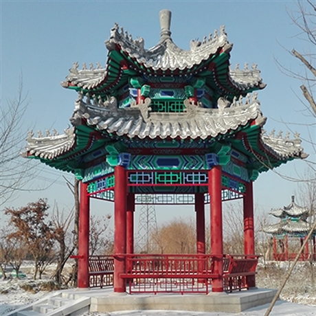 仿古凉亭公园景观亭园林景观休闲凉亭施工厂家