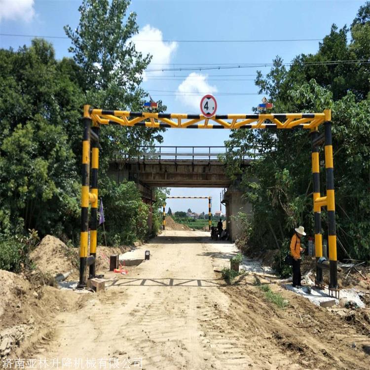 河北限高杆厂家 8米龙门跨价格 智能液压升降限高架定制安装