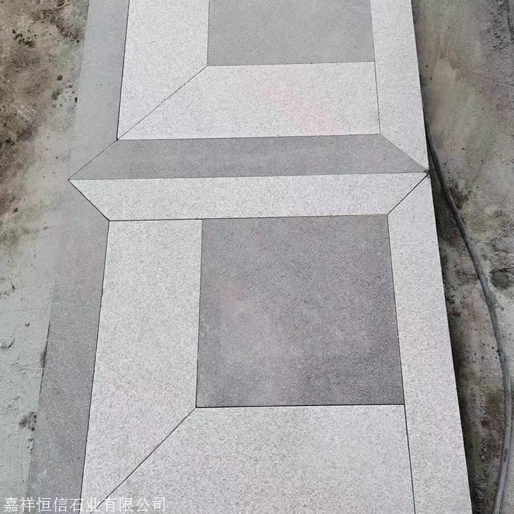 场地户外材料 铺地石材 火烧面芝麻黑价格 广场芝麻黑石材 火烧板芝麻