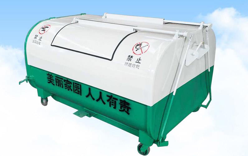 方形勾臂车垃圾箱 玻璃钢垃圾转运箱 企业