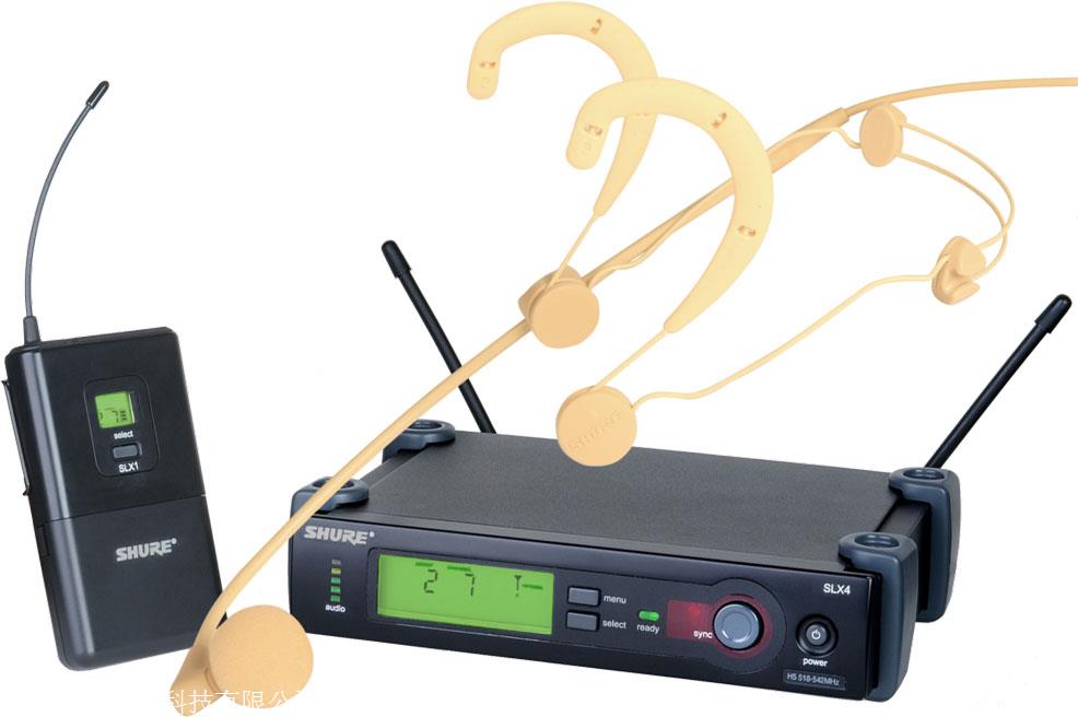shure slx14/wbh54 舒尔微型头戴无线电容话筒
