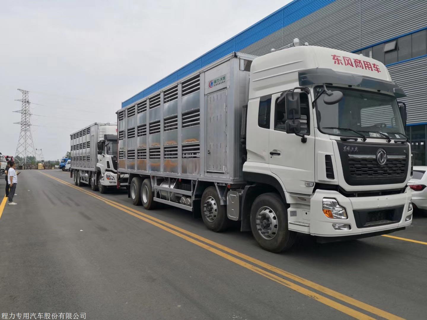 东风天龙畜禽运输车 运猪车 大型活禽运输车 活猪运输车 拉猪车