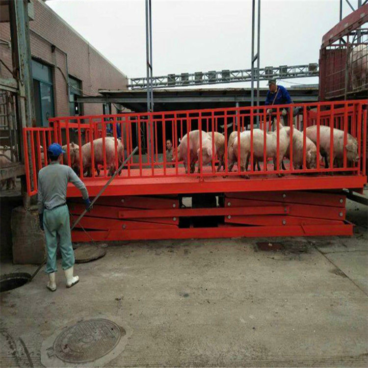承德液压卸猪台价格 养殖厂液压升降台 技术力量雄厚