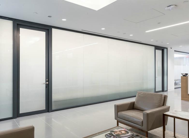 通电透明调光玻璃上海办公室雾化玻璃制造商