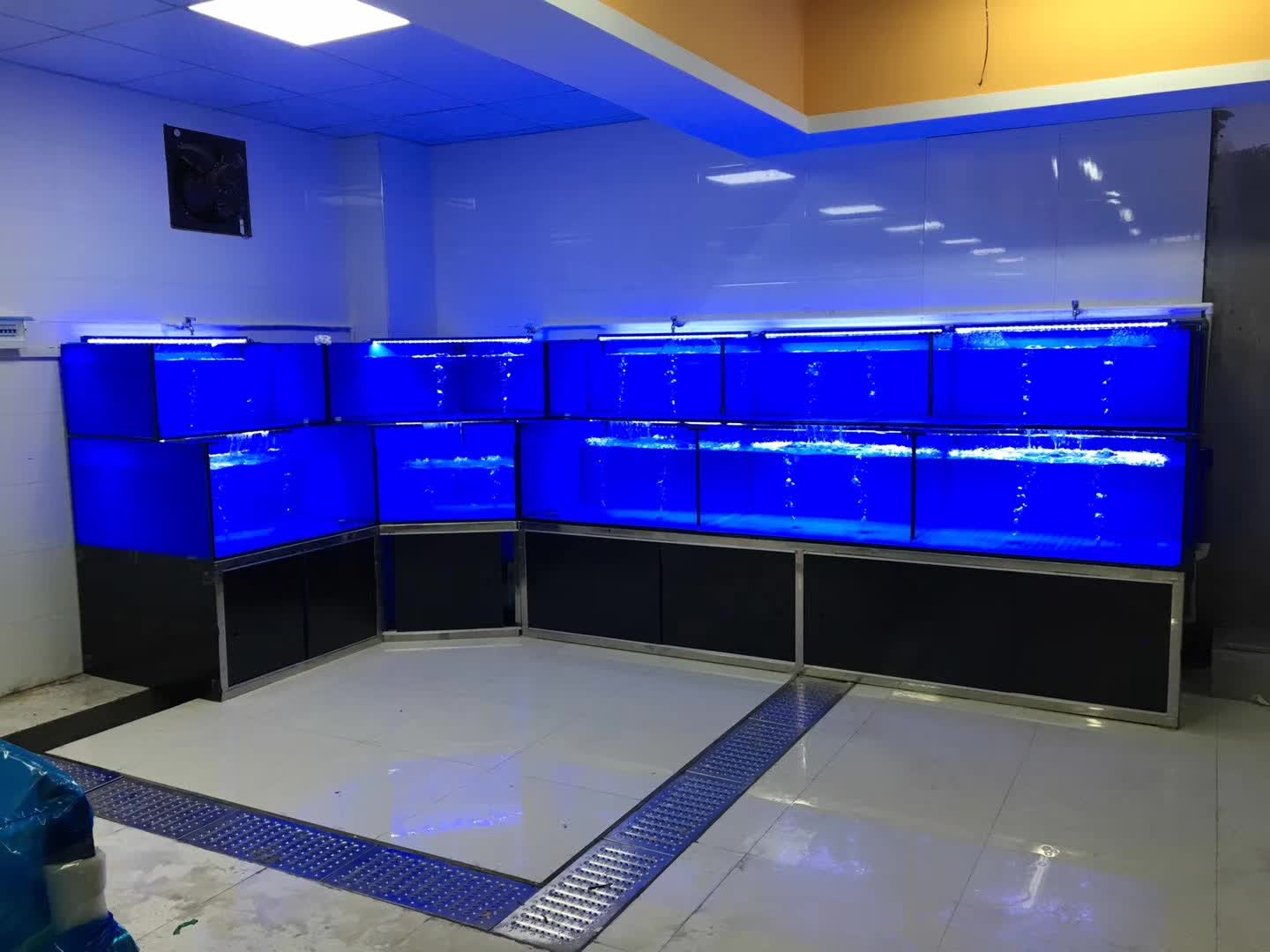 海鲜池鱼缸 孝感饭店海鲜池维修