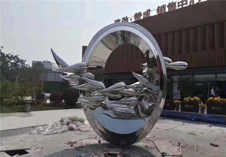 小区不锈钢雕塑 南京户外小区不锈钢雕塑工厂