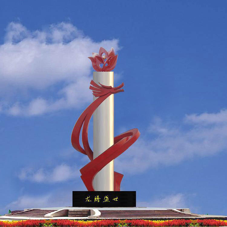 城市街道不锈钢镜面雕塑成都酒店不锈钢造型雕塑加工