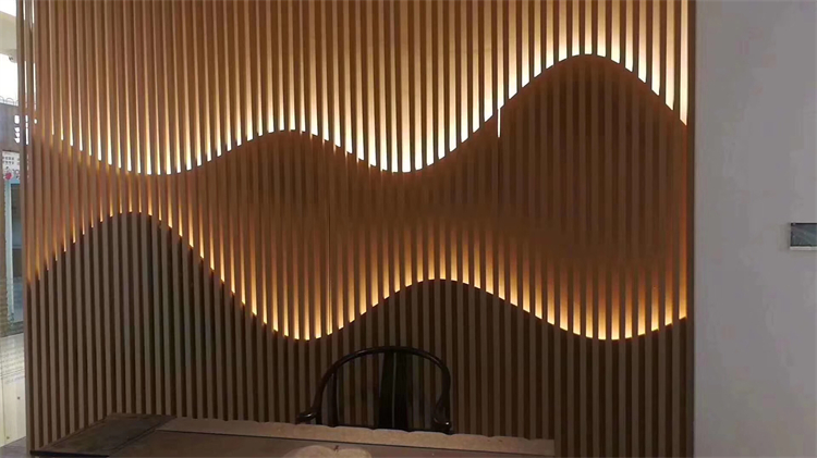 背景墙造型铝方通江苏展馆造型铝方通销售
