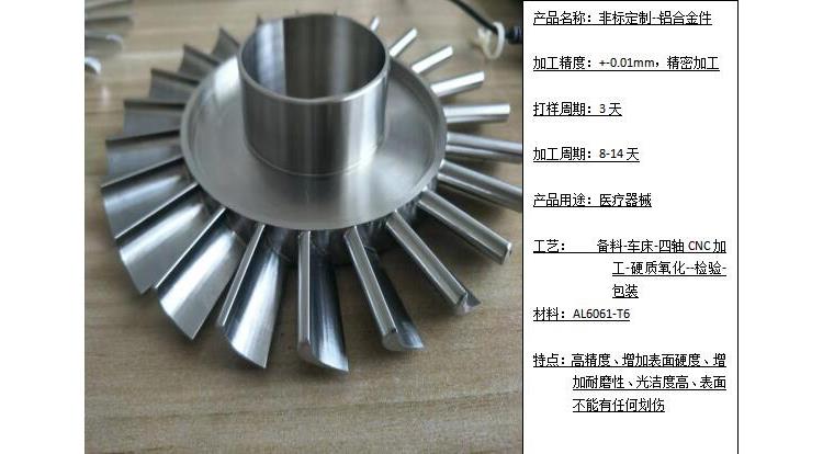 al6061al5083 al6063 al7075cnc零件加工工艺 备料-车床-cnc铣-清洗