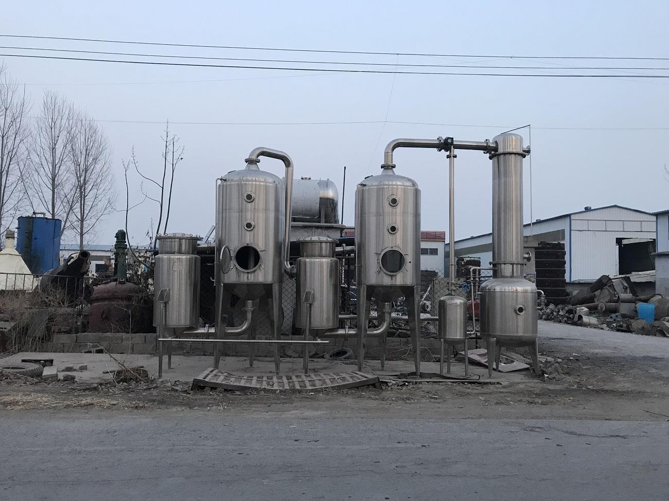 哪里卖二手3吨双效降膜蒸发器