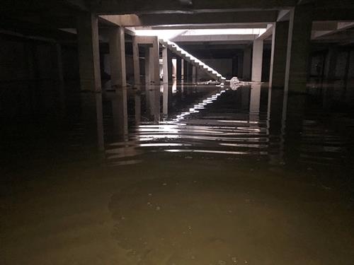 广西百色市地下停车场堵漏公司案例