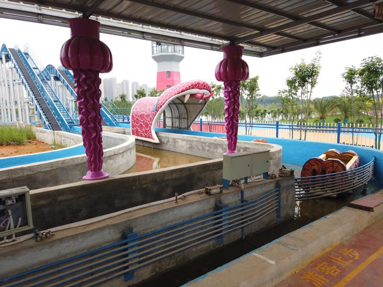 主题订制厂家天鸿直供亲子游乐设备双坡道激流勇进