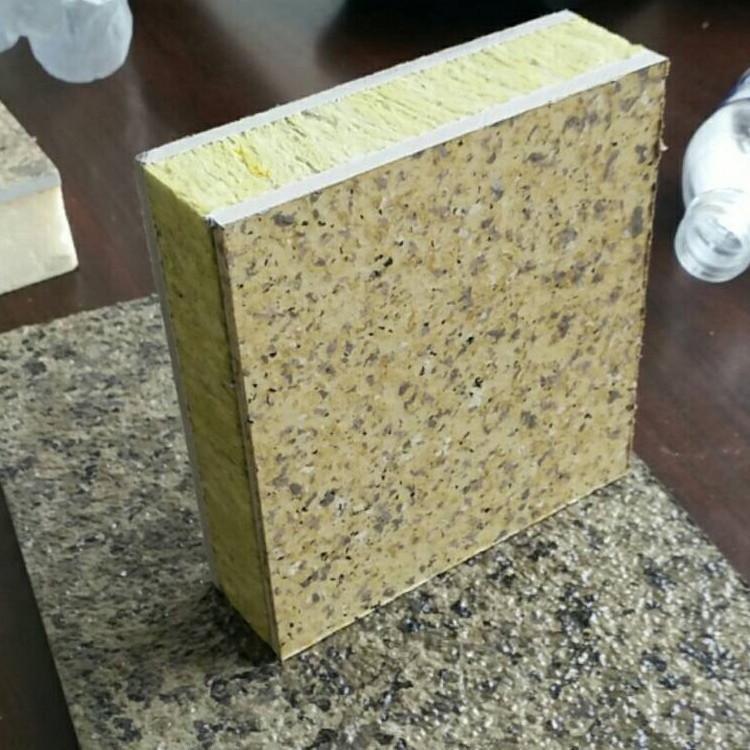 石材保温防火一体板 石材聚氨酯保温一体板
