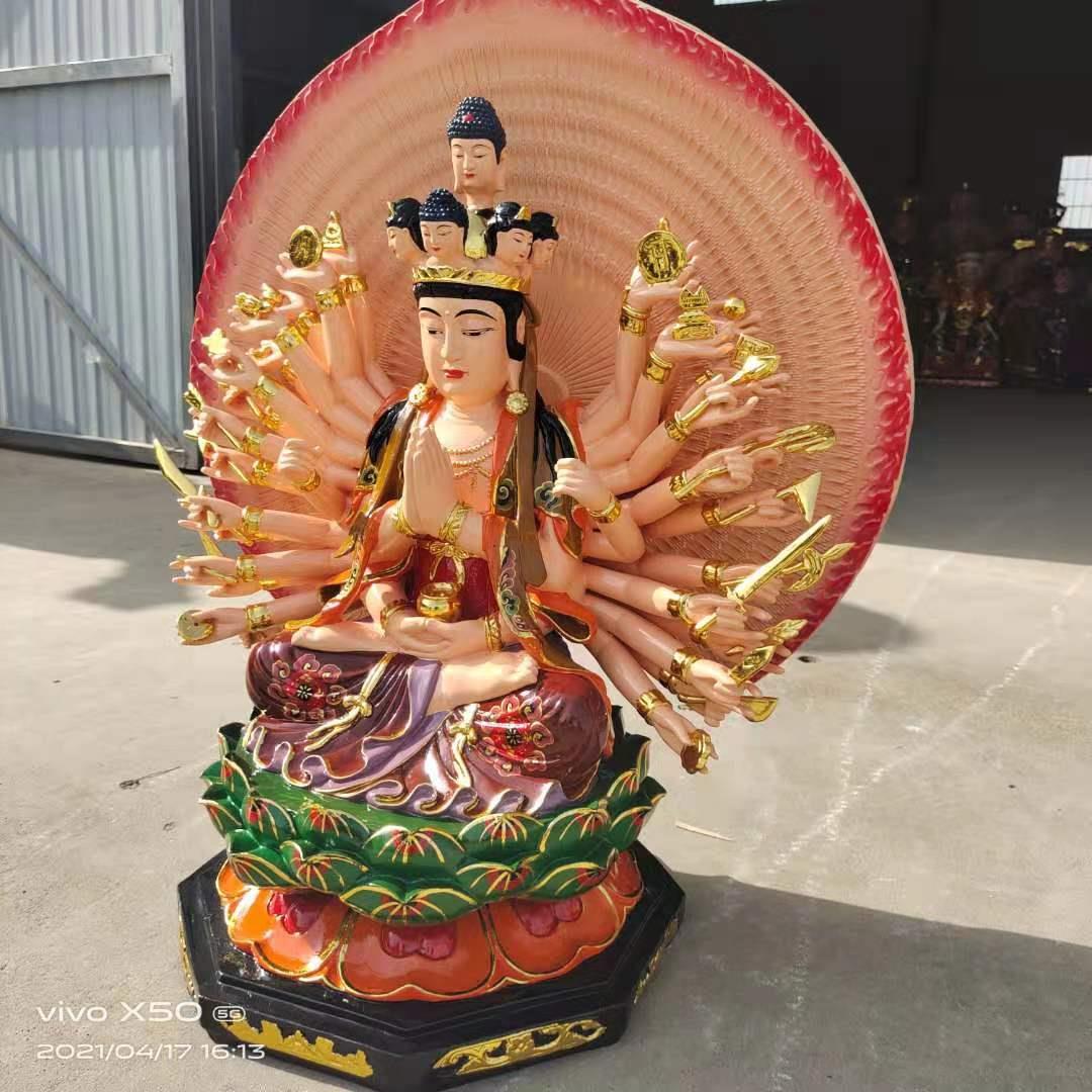 鴻鈞老祖銅雕神像  千手觀音佛像制作