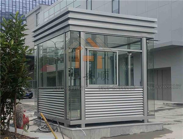 南昌门卫保安岗亭制作加工 真石漆保安岗亭设计制作