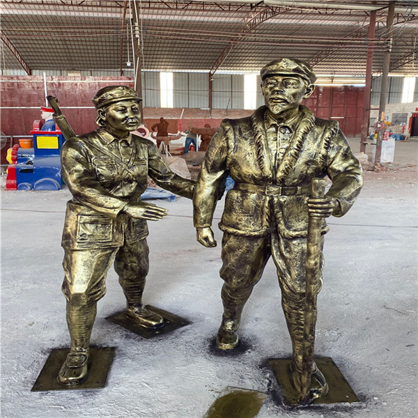 惠州玻璃钢雕塑仿铜名人,玻璃钢人物雕塑价格