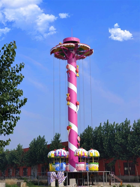 主题订制厂家天鸿直供主题游乐设备跳伞塔