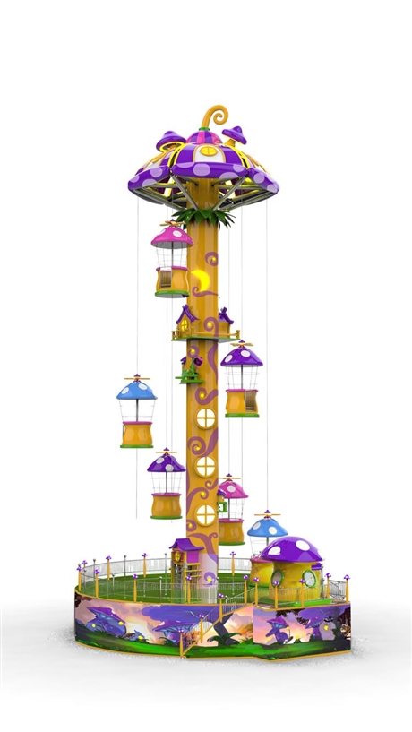 游乐设备订制天鸿直供亲子乐园设备跳伞塔