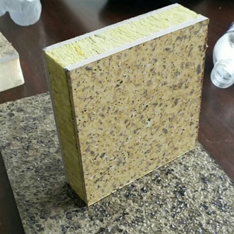 石材保温防火一体板 石材聚氨酯保温一体板