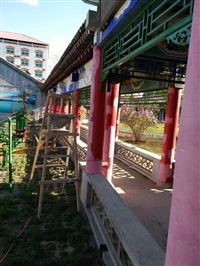 天津做做古建筑院子木工油漆的
